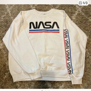 Fifth Sun NASA White Crewneck Sweater XL